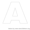 Printable cut out letter and tips to make it. 1