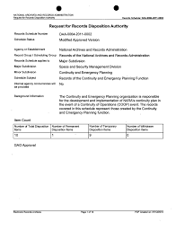 Records of the Continuity and Emergency Planning Function