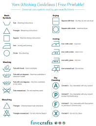 Yarn Washing Symbols Pdf Favecrafts Com