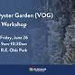 Vertical Oyster Garden Workshop