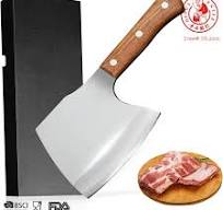 DS-2511 2024 New Meat Cleaver, Ultra Sharp Heavy Duty Bone Chopper Knife  with Wood Handle for Meat, Vegetable and Bone Cutting with High Carbon ...