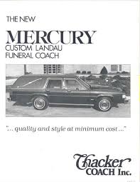 1983 Mercury Marquis Custom Laundau Hearse By Thacker Coach Inc Hearse Ford Classic Cars Ford Motor Company