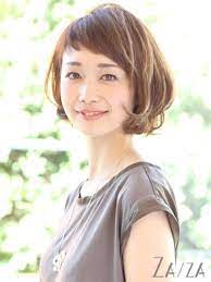 ショートバングボブ ミズ 30代 40代 ビューティーboxヘアカタログ ボブ パーマ 40代 ヘアカタログ ボブ 髪型 ボブ