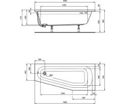 Mit dem bedarf an die maße bezüglich der normgröße einer badewanne nach din 18022 sind bewusst recht weit gefasst. Ideal Standard Hotline Neu Raumspar Badewanne 160 X 70 Cm K276101 Ab 273 13 Preisvergleich Bei Idealo De