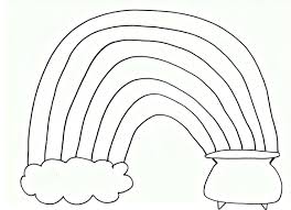 Printable Coloring Page Rainbow Pot Gold Jpg 2 325 1 682 Pixels Rainbow Crafts Coloring Pages Dog Coloring Page