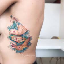 Tattoo tattoos watercolor books amazing designs watercolour lover tattooblend literary bird tatuajes flying colors birds inspired buch leg splash literature. Watercolor Books By Lays Alencar Book Tattoo Tattoos Literary Tattoos