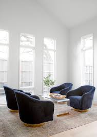 Have A Room That Feels Bland Drop In Some Beautiful Navy Chairs Like Our M Living Room Furniture Arrangement Green Dining Room 4 Chair Living Room Arrangement