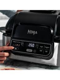 Ninja Foodi Ag301uk Health Grill And Air Fryer Grey At John Lewis Partners