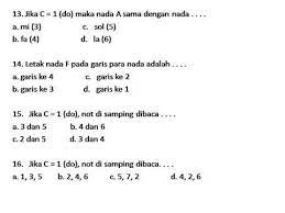Pilihlah jawaban terbaik, beri tanda silang (x) pada huruf a, b, c atau d! Soal Uas Ukk Sbk Kelas 5 Sd Semester 1 Dan Kunci Jawaban Youtube