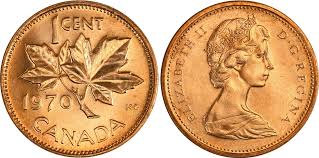 Coins And Canada 1 Cent 1970 Canadian Coins Price Guide