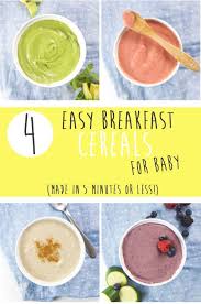 Quick And Easy Baby Breakfast Cereals 5 Minutes Baby Foode Healthy Baby Food Baby Food Recipes Baby Breakfast