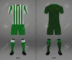 Featuring the latest products direct from real betis. Football Kit Real Betis 2018 19 Shirt Template For Soccer Jersey Royalty Free Cliparts Vectors And Stock Illustration Image 125252125