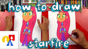 How To Draw Starfire From Teen Titans Go Youtube