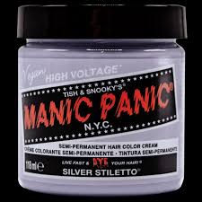 About 4% of these are hair dye, 0% are hair styling products, and 0% are human hair extension. Manic Panic Manic Panic Semi Permanent Hairdye Silver Stiletto Silver C