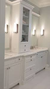 Image Result For Double Vanity With Tower In Middle Bathrooms Remodel Double Vanity Bathroom Renovation