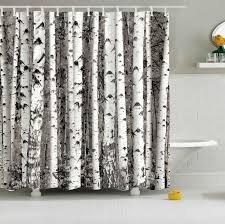Birch Tree Shower Curtain Nature Birch Forest Shower Curtain Bathroom Decor Tree Shower Curtains Bathroom Shower Curtains Fabric Shower Curtains