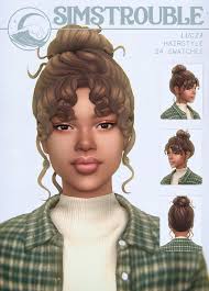 Lucia Hairstyle (4 Versions) by simstrouble