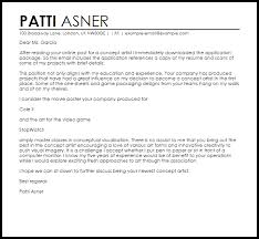 How to format a cover letter 10+ examples start your short cover letter right. Concept Artist Cover Letter Sample Cover Letter Templates Examples