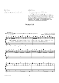 Waterfall Sheet Music Digital Sheet Music Music
