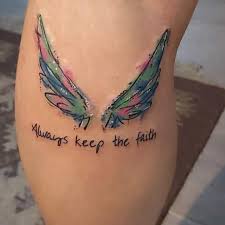 Angel wing tattoos doesn't particularly have to pertain to religious themes angel wings can be attached to anything you desire! Top 91 Best Angel Wings Tattoo Ideas 2021 Inspiration Guide