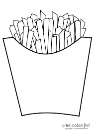 Color in this picture of an french fries and others with our library of online coloring pages. French Fries Print Color Fun Free Printables Coloring Pages Crafts Puzzles Cards To Print French Fries Fries Coloring Pages