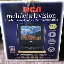 Rca 9 Tv Vcr Vhs Combo T09082 Television With Remote Car Charger Ebay Tv Vcr Combo Rca Vhs