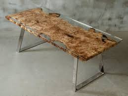 Populier Hars Tabel Live Rand Tabel Gemaakt Mappa Burl Eettafel Met Hout Luxe Resin Table Burled Wood Luxury Dining Tables