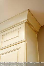Coved Crown Molding Trim Top Of Stacked Wall Cabinets Kitchen Cabinet Crown Molding Moldings And Trim Kitchen Cabinets And Countertops