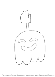 How To Draw Hi Five Ghost From Regular Show Drawingtutorials101 Com Drawing Cartoon Characters Regular Show Cartoon Painting