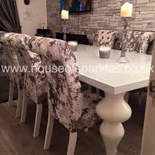 Pre Order The 8 Seater Empire Dining Set With 8 Crushed Velvet Dining Chairs Measurements Whit Dining Room Design Dining Table Chairs Velvet Dining Chairs