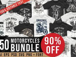 Vintage Motorcycle T Shirt Designs Bundle Motorcycle Rider Biker T Shirt T Shirt Design Vector Svg Png Pod Buy T Shirt Designs