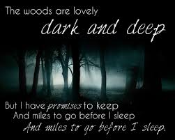 The Woods Are Lovely Dark And Deep Robert Frost 1024x819 Dark Love Quotes Robert Frost Quotes Before I Sleep