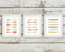So many homes had these on the wall in the kitchen (even my childhood home). Fork And Spoon Wall Decor Fork And Spoon Wall Art Fork Spoon Knife Fork Spoon Fork Print Utensils Kitchen Art Kitchen Decor