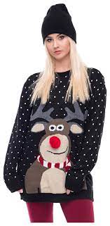 Weihnachtspullover damen, weihnachtspullover familie, christmas pullover, hässliche weihnachtspullover, weihnachtspullis, lustiger weihnachtspullover, xmas pullover, rentier pullover. Schwarzer Weihnachtspullover Rentier Weihnachtspullover Weihnachtspullover Damen Pullis Damen