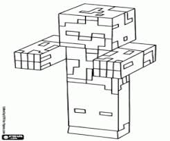 Omalovanky Nebezpecny Zombie Minecraft Minecraft Coloring Pages Coloring Pages For Boys Minecraft
