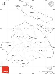 Blank Simple Map Of Shanghai Cropped Outside Shanghai Map Map Shanghai