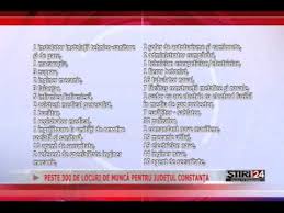 Locuri de munca in constanta din toate domeniile. Peste 300 De Locuri De MuncÄ Pentru JudeÅ£ul ConstanÅ£a 14 01 2015 Media Tv Medgidia Youtube