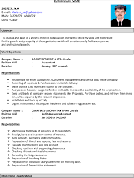 Resume format for accountant in word format download free. Download Word Format Charted Accountant Resume For Free Formtemplate