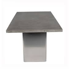 Edson garden side table, cement and metal. China Outdoor Concrete Furniture Dining Table Square Cement Top Garden Table China Table Tulip Table