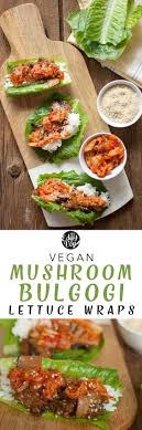 Bulgogi Mushroom Lettuce Wraps In An Instant Pot Vegan Rezept Bulgogi Rezepte Mahlzeit