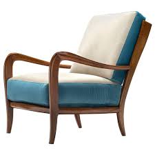 Paolo Buffa Style Chair In Brand New Upholstery White Leather Dining Chairs Chair Outdoor Lounge Chair Cushions