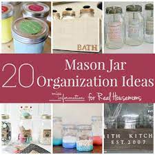 Diy diamond topped sealed containers Organizing With Mason Jars Real Housemoms