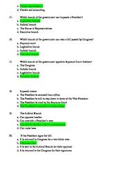 Read on for some hilarious trivia questions that will make your brain and your funny bone work overtime. Branches Of Government Quiz Worksheets Teaching Resources Tpt
