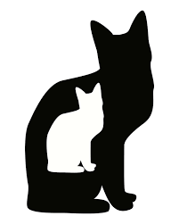 Black And White Cat Pictures To Color Printable Black And White Art 8x10 Black And White Cat Animali