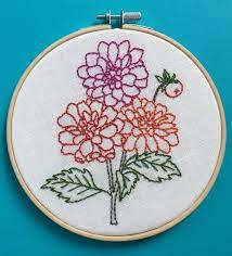 75 Modern Embroidery Kits For Beginners Modern Embroidery Kit Embroidery Kits Flower Embroidery Designs