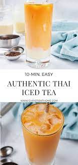 Authentic Thai Iced Tea Recipe Milk Tea Recipes Thai Tea Recipes Vegan Drinks Recipes