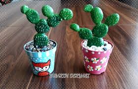 Tas Boyama Kaktus Kaktus Painting Taslar