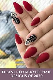14 Best Red Acrylic Nail Designs Of 2020 In 2020 Red Acrylic Nails Red Nail Art Red Nails