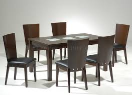 Add a washer to bolt, then guide. Dark Walnut Finish Modern Dining Table W 3 Glass Inlays