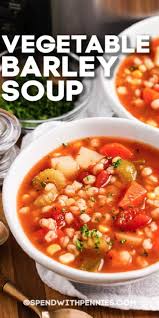 Homemade Vegetable Barley Soup Is Thick Hearty And Packed With Fresh Veggies Vegetable Soup Recipe Easy Italian Soup Recipes Vegetable Soup Recipes